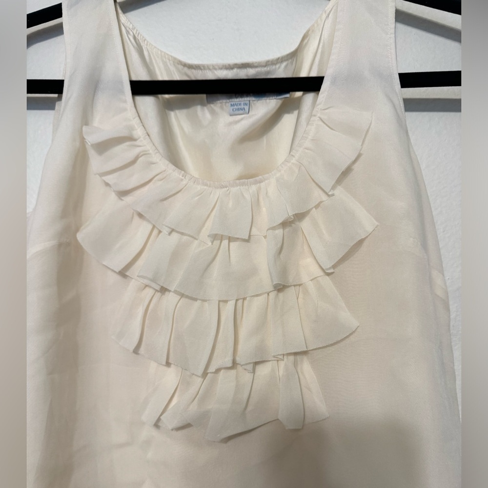 Boden Ruffle Silk Blouse - Picture 3 of 7